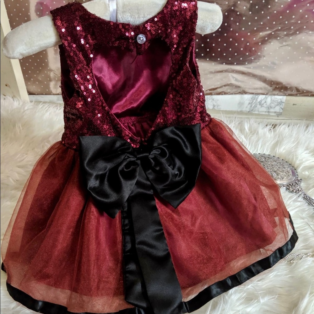 Princess Dress Burgundy For Baby
